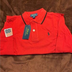 Polo by Ralph Lauren Red boys Long-sleeve shirt.